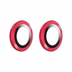 Apple iPhone 12 Mini Go Des Eagle Kamera Lens Koruyucu Kırmızı