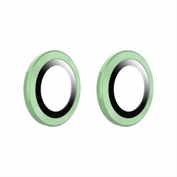 Apple iPhone 12 Mini Go Des Eagle Kamera Lens Koruyucu Açık Yeşil