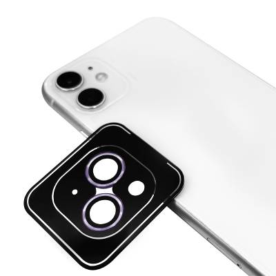 Apple iPhone 12 Mini Zore CL-11 Sapphire Anti-Fingerprint Anti-Reflective Camera Lens Protector Purple