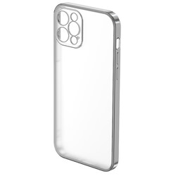 Apple iPhone 12 Pro Benks Matte Electroplated TPU Kapak Gümüş