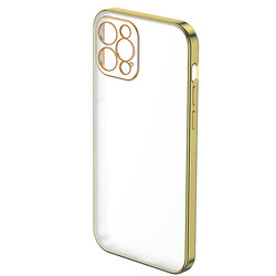Apple iPhone 12 Pro Benks Matte Electroplated TPU Kapak Gold