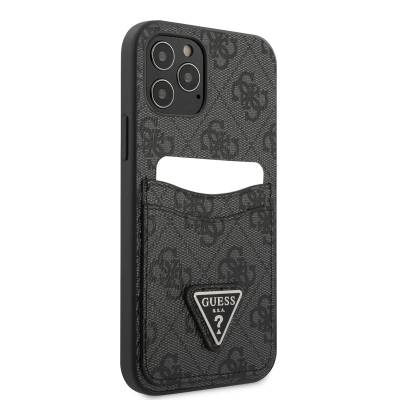 Apple iPhone 12 Pro Case GUESS Dual Card Compartment Cover Black