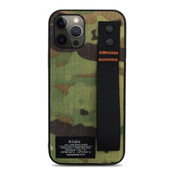 Apple iPhone 12 Pro Case Kajsa Cordura Series Military Cover Green