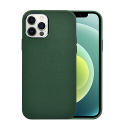 Apple iPhone 12 Pro Case Wiwu Calfskin Cover Green