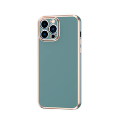 Apple iPhone 12 Pro Case Zore Bark Cover Petrol Yeşil