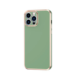 Apple iPhone 12 Pro Case Zore Bark Cover Açık Yeşil