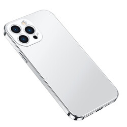 Apple iPhone 12 Pro Case Zore Bobo Cover Silver