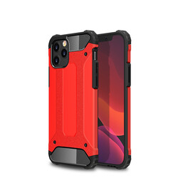 Apple iPhone 12 Pro Case Zore Crash Silicon Cover Red