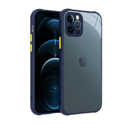 Apple iPhone 12 Pro Case ​​Zore Kaff Cover Navy blue