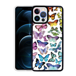 Apple iPhone 12 Pro Case Zore M-Fit Patterned Cover Butterfly No3