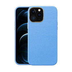 Apple iPhone 12 Pro Case Zore Natura Cover Blue