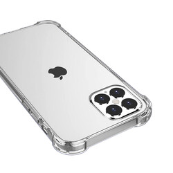 Apple iPhone 12 Pro Case Zore Nitro Anti Shock Silicon Colorless