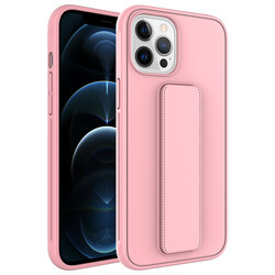 Apple iPhone 12 Pro Case Zore Qstand Cover Pink