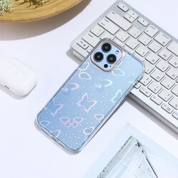 Apple iPhone 12 Pro Case Zore Sidney Patterned Hard Cover Butterfly No2