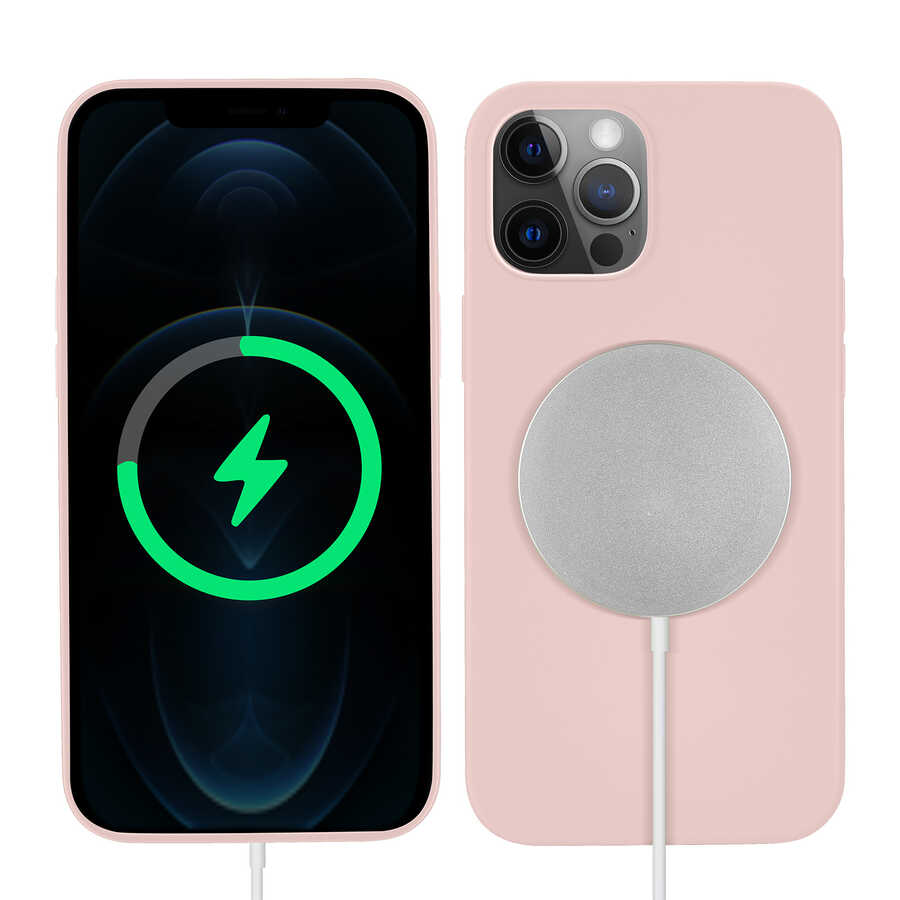 Apple iPhone 12 Pro Case Zore Silksafe Wireless Cover - 5