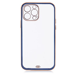 Apple iPhone 12 Pro Case Zore Voit Clear Cover Navy blue