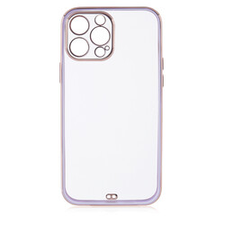 Apple iPhone 12 Pro Case Zore Voit Clear Cover Lila