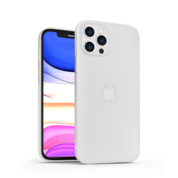 Apple iPhone 12 Pro Kılıf ​​​​​Wiwu Skin Nano PP Kapak Beyaz
