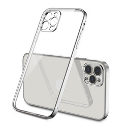 Apple iPhone 12 Pro Kılıf Zore Gbox Kapak Gümüş