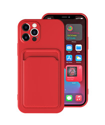 Apple iPhone 12 Pro Kılıf ​​Zore Ofix Kapak Kırmızı
