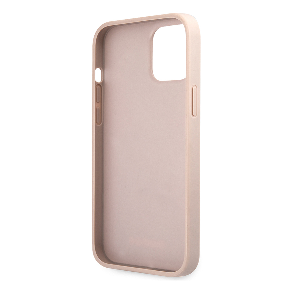 Apple iPhone 12 Pro Max Case Guess Original Licensed Large Metal Logo Design PU Leather Cover - 24