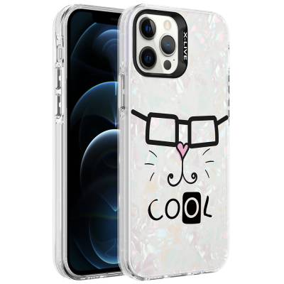 Apple iPhone 12 Pro Max Case Marble Pattern Zore Marbello Cover White