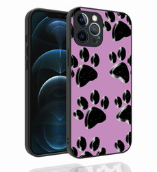 Apple iPhone 12 Pro Max Case Patterned Camera Protected Glossy Zore Nora Cover NO3