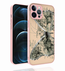 Apple iPhone 12 Pro Max Case Patterned Camera Protected Glossy Zore Nora Cover NO4