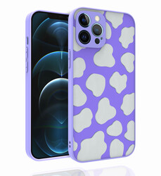 Apple iPhone 12 Pro Max Case Patterned Camera Protected Glossy Zore Nora Cover NO6