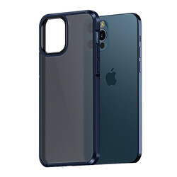 Apple iPhone 12 Pro Max Case Wlons H-Bom Cover Navy blue