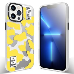 Apple iPhone 12 Pro Max Case YoungKit Camouflage Series Cover Yellow