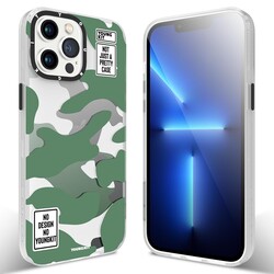 Apple iPhone 12 Pro Max Case YoungKit Camouflage Series Cover Green