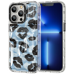 Apple iPhone 12 Pro Max Case YoungKit Leopard Article Series Cover Blue