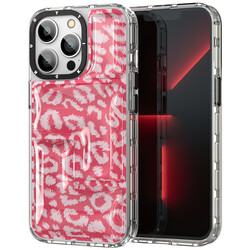 Apple iPhone 12 Pro Max Case YoungKit Leopard Article Series Cover Pink