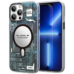 Apple iPhone 12 Pro Max Case YoungKit Technology Series Cover Blue