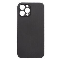 Apple iPhone 12 Pro Max Case Zore 1.Kalite PP Silicon Black