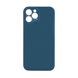 Apple iPhone 12 Pro Max Case Zore 1.Kalite PP Silicon Saks Blue