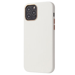 Apple iPhone 12 Pro Max Case Zore Eyzi Cover White