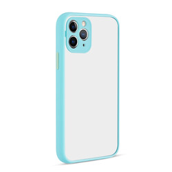 Apple iPhone 12 Pro Max Case Zore Hux Cover Turquoise