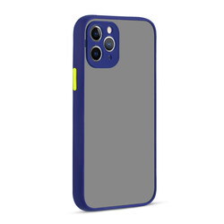 Apple iPhone 12 Pro Max Case Zore Hux Cover Navy blue