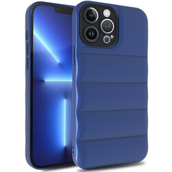 Apple iPhone 12 Pro Max Case Zore Kasis Cover Saks Blue