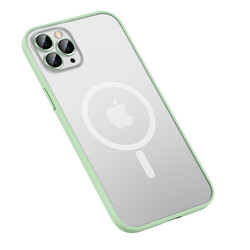 Apple iPhone 12 Pro Max Case Zore Mokka Wireless Cover Green