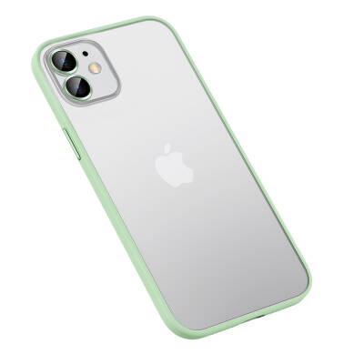 Apple iPhone 12 Pro Max Case Zore Retro Cover Green