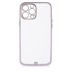 Apple iPhone 12 Pro Max Case Zore Voit Clear Cover Lila