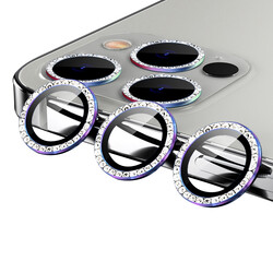 Apple iPhone 12 Pro Max CL-06 Kamera Lens Koruyucu Colorful