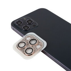 Apple iPhone 12 Pro Max CL-08 Kamera Lens Koruyucu Pembe
