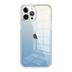 Apple iPhone 12 Pro Max Kılıf Wiwu Chameleon Glass Kapak Mavi