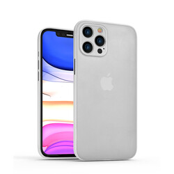 Apple iPhone 12 Pro Max Kılıf ​​​​​Wiwu Skin Nano PP Kapak Beyaz