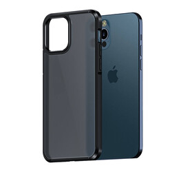 Apple iPhone 12 Pro Max Kılıf Wlons H-Bom Kapak Siyah