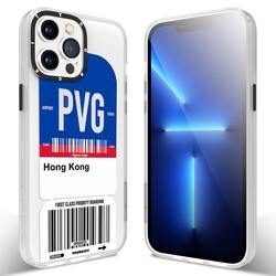 Apple iPhone 12 Pro Max Kılıf YoungKit Any Time Trip Serisi Kapak CL026 Hong Kong